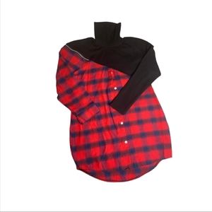 Red & Black Dress/shirt